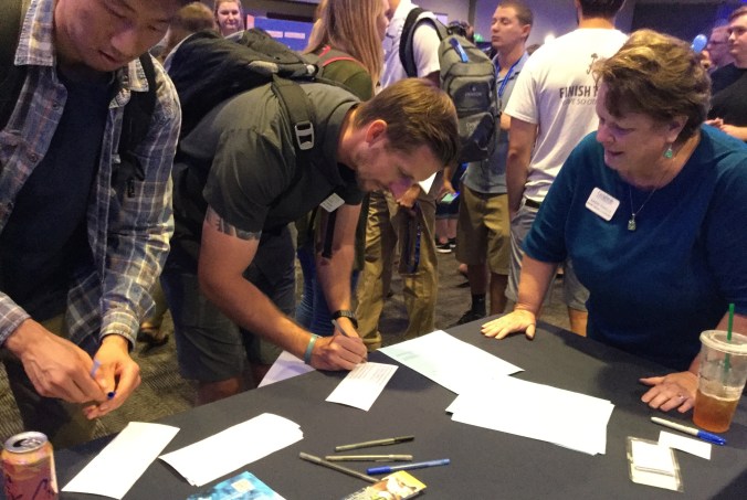 kathy at CU involvement fair