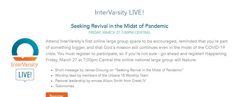 intervarsity live
